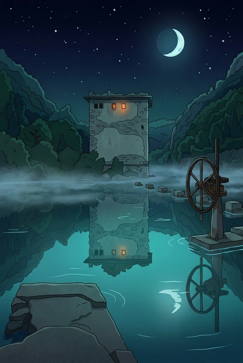 Stifone, Narni, nighttime